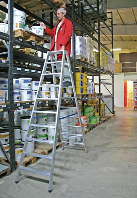 Drabina dwustronna 2x12 stopni, STABILO PROFESSIONAL KRAUSE [124784]