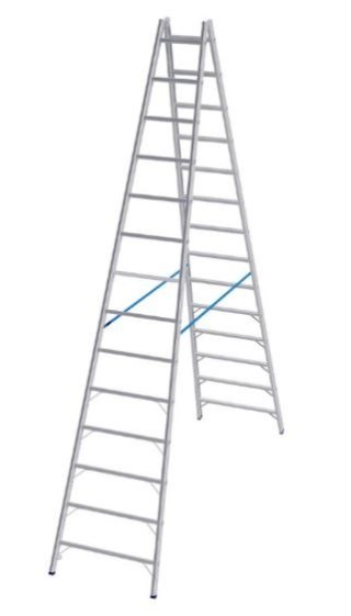 Drabina dwustronna 2x18 szczebli, STABILO PROFESSIONAL KRAUSE [801753]