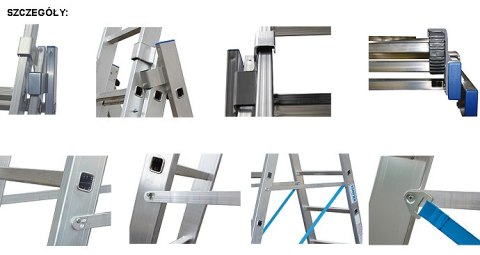 Drabina wielofunkcyjna 3x14 STABILO Professional KRAUSE [133724]