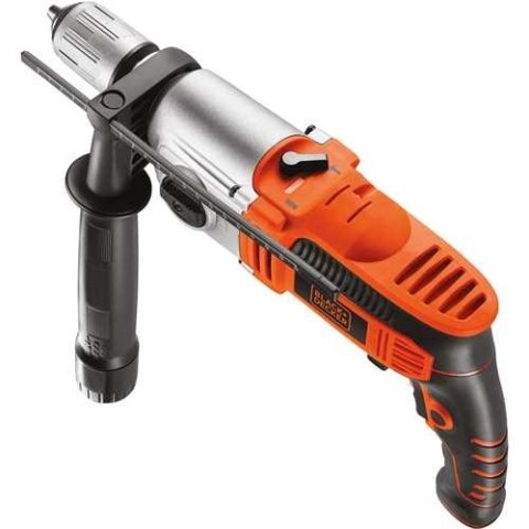 Elektryczna 2-biegowa wiertarka udarowa 1100W Black+Decker [KR1102K-QS]