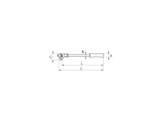 Pokrętło uchylne 3/4" 450mm, Irimo [135-52-1]