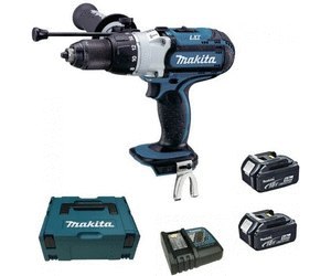 Wiertarko-wkrętarka udarowa Makita [DHP451RTJ] 18V Li-Ion, 2x5,0Ah