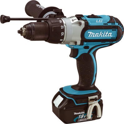 Wiertarko-wkrętarka udarowa Makita [DHP451RTJ] 18V Li-Ion, 2x5,0Ah