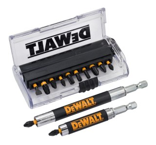 Zestaw 14szt. końcówek udarowych Torison PZ, PH, TX 1/4" Dewalt [DT70574T-QZ]