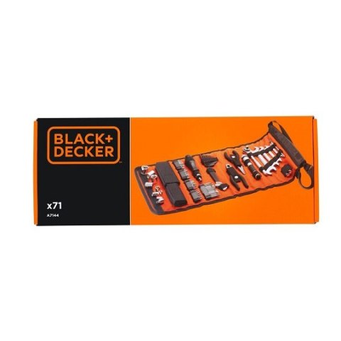 Zestaw 71szt narzędzi, kluczy, nasadek i akcesoriów samochodowych Black+Decker [A7144-XJ]