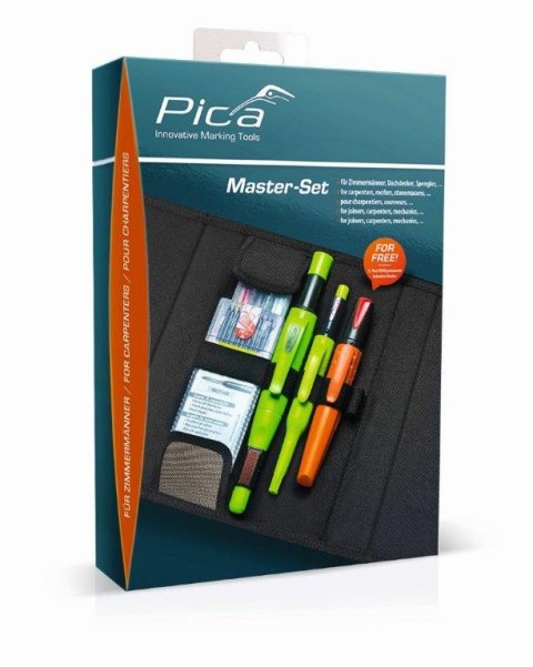 Zestaw ołówków automatycznych ze znacznikiem woskowym do znakowania różnych powierzchni Master-Set Pica [55030]
