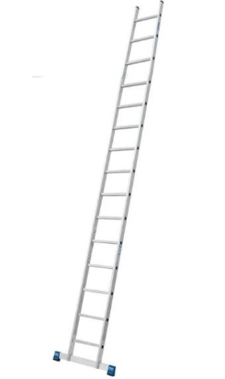 Drabina przystawna ze stabilizatorem, 15 szczebli, STABILO PROFESSIONAL KRAUSE [133120]