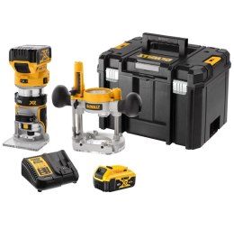 Akumulatorowa frezarka górnowrzecionowa, tuleja zaciskowa 8mm, 18V Li-Ion 2x5,0Ah DeWalt [DCW604P2-QW]