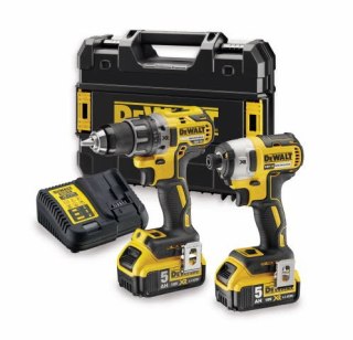 Akumulatorowy zestaw Combo DCD791 +DCF887 18V 2x5,0Ah DeWALT [DCK268P2T-QW]