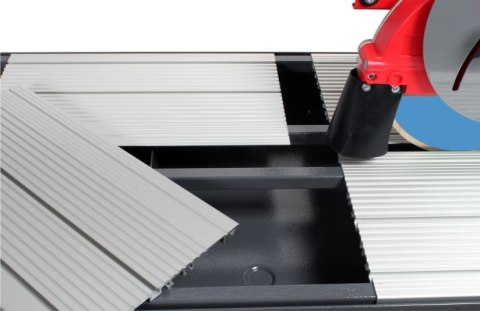 Elektryczna przecinarka na mokro do płytek 148,5cm, DX-350 N 1300 Laser&Level Zero Dust, Rubi [52915]