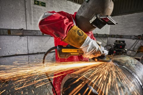 Elektryczna szlifierka kątowa 125mm, 1700W, z regulacją obrotów 2200-10500 obr/min, DeWALT [DWE4357-QS]
