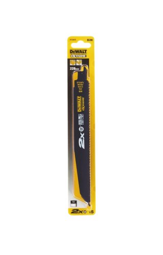 5 szt. brzeszczotów bagnetowych do cięcia drewna, 228mm DeWALT [DT2307L-QZ]