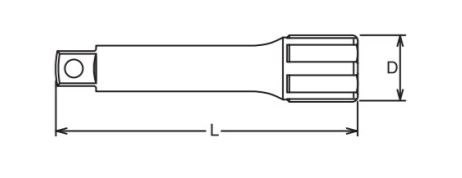 Przedłużka do nasadek, kwadrat 3/8", 1000mm, Koken [3760-1000]