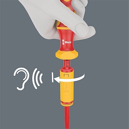 Rękojeść dynamometryczna nastawna 1,2-3,0 Nm do trzpieni izolowanych VDE , Kraftform Kompakt Wera [05074750001]