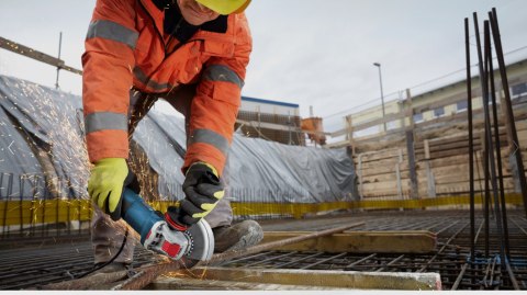 Szlifierka kątowa 125mm, 1400W, X-LOCK Bosch GWX 14-125 [06017B7000]