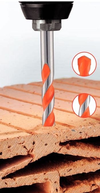 Zestaw 5szt. wierteł do do pustaków ceramicznych, porothermu, cegły ceramicznej kratówki, Alpen PZ-5 [0000200705100]