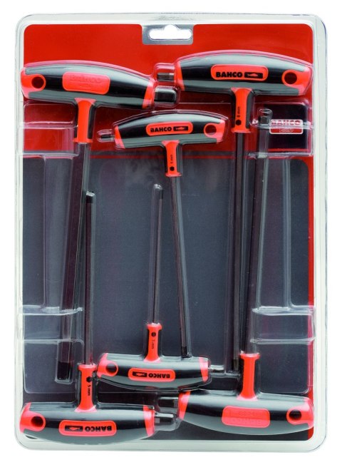 Zestaw 6szt. wkrętaków imbusowych 3-10 z rękojeścią T, Bahco [903T-1]