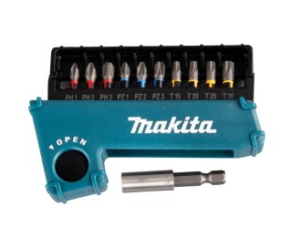 Zestaw końcówek udarowych 1/4" z adapterem, 11 szt. IMPACT PREMIER MAKITA [E-03567]