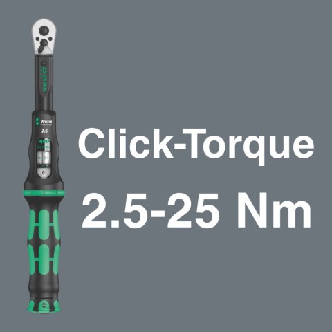 Zestaw serwisowy narzędzi rowerowych 16szt. z kluczem dynamometrycznym 2,5-25Nm i nasadkami 1/4", Bicycle Set Torque 1, 2go Wera