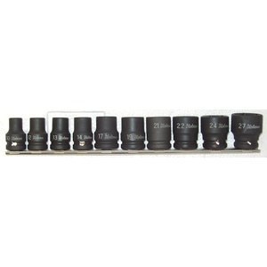 Zestaw nasadek udarowych cienkościennych, 6-kątnych 1/2", 10-27mm, 10szt. Koken [RS14401M/10]