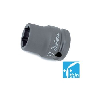 Zestaw nasadek udarowych cienkościennych, 6-kątnych 1/2", 10-27mm, 10szt. Koken [RS14401M/10]