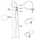 Linka zaciskowa do drążka teleskopowego AT191S (100 cm) PROTEKT