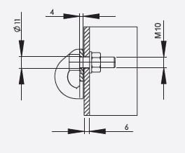 Punkt kotwiczenia typu A AT181 ( ZESTAW AT181003 ) PROTEKT