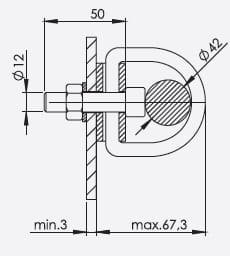 Punkt kotwiczenia typu A AT183 ( ZESTAW AT183003 ) PROTEKT
