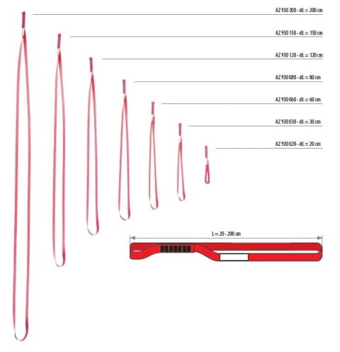 Zaczep taśmowy AZ930 (80 cm) PROTEKT