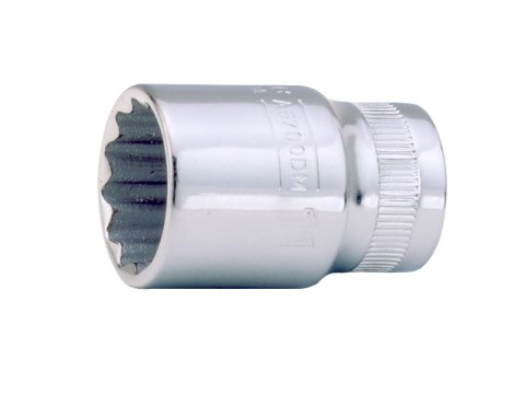 Zestaw 11szt. ręcznych nasadek dwunastokątnych, cienkościennych, 1/4" na listwie, 5-14 mm, Bahco [6711MB]