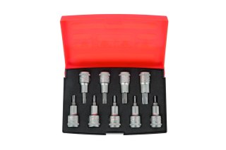 Zestaw nasadek z końcówkami Torx, 1/2", T20-T60, 9 szt. BAHCO [S9TORX]