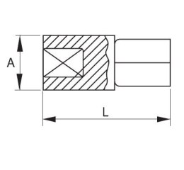 Adapter udarowy zwiększający z 3/8