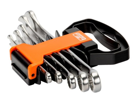 Zestaw 5 szt. kluczy płasko-oczkowych odsadzonych metrycznych 8-19mm, Bahco [111M/SH5]