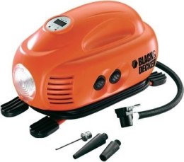 Kompresor samochodowy / pompka, zasilany z gniazda zapalniczki samochodowej 12V, Black+Decker [ASI200-XJ]