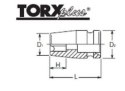Nasadka udarowa na kwadrat 3/4", mocowanie TORXplus wewnętrzny 24EPL, Koken [16425 24EPL]