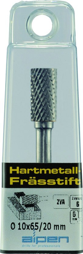 Pilnik obrotowy/ frez cylindryczny, bez uzębienia czołowego ZYA Alpen [0777606112100]