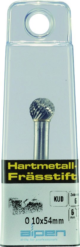 Pilnik obrotowy/ frez kulisty do metalu, KUD Alpen [0787606112100]