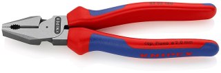 Szczypce uniwersalne, kombinerki o zwiększonym przełożeniu, 200mm KNIPEX [02 02 200]