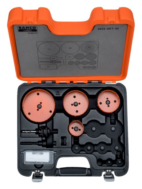 Zestaw 6szt. bimetalicznych pił otworowych do drewna i metalu Bahco [3834-SET-42]