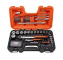 Zestaw 79 szt. kluczy nasadowych i końcówek 1/4" + 1/2", BAHCO [SL79]