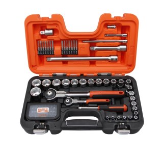 Zestaw 79 szt. kluczy nasadowych i końcówek 1/4" + 1/2", BAHCO [SW79]