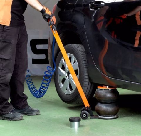 2 stopniowy samochodowy podnośnik pneumatyczny, bałwanek, udźwig 2 tony, BAHCO [BH9BJ22SLH]