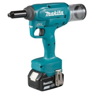 Akumulatorowa nitownica do nitów zrywalnych do 4,8mm, serii XPT, 18V Li-Ion 2x3,0Ah, Makita [DRV150RFJ]