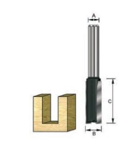 Frez HM do rowków, średnica freza 10mm, trzpień 8mm, DeWalt [DT90004-QZ]