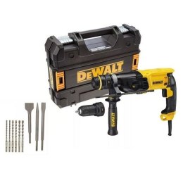 Młotowiertarka SDS+ z szybkowymiennym uchwytem i akcesoriami, 800W, w walizce DeWalt [D25134KP-QS]