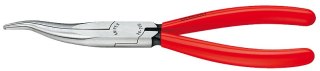 Szczypce bardzo długie, półokrągłe, odgięte, 200mm, rękojeść z tworzywa, Knipex [38 31 200]