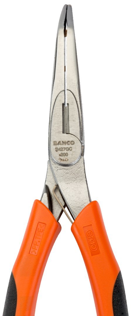 Szczypce chromowane półokrągłe, odgięte 45º, długość 160mm, rękojeść wielokomponentowa, Bahco [2427 GC-160IP]