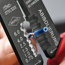 Szczypce do zagniatania, zakres 0,5-6mm², Knipex [97 21 215 C]