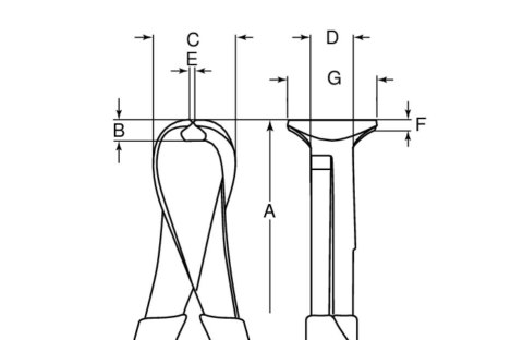 Szczypce tnące czołowe 200 mm BAHCO [527 D-200]