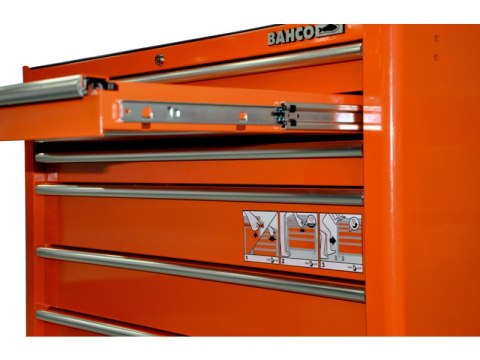 Wózek narzędziowy 7-szufladowy pomarańczowy CLASSIC Bahco [1475K7]